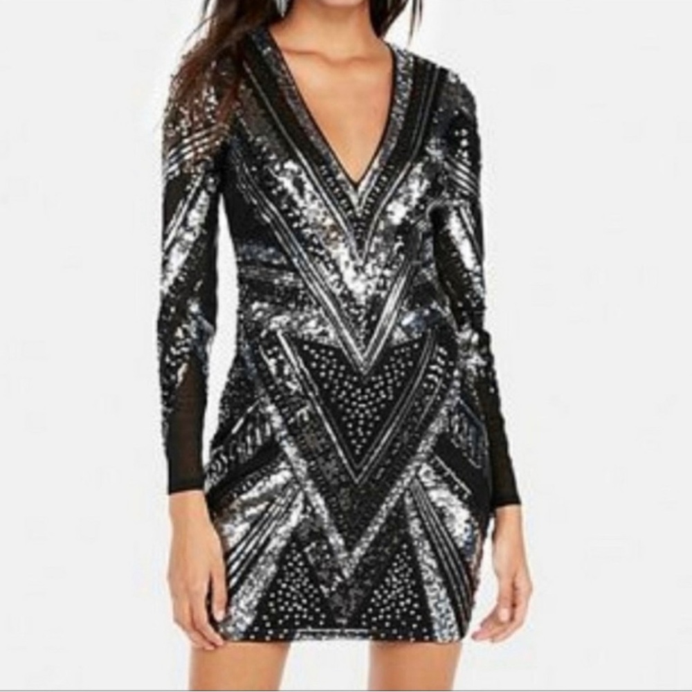 Express Dress! Super cute. Perfect for the holidays. Gently worn twice.